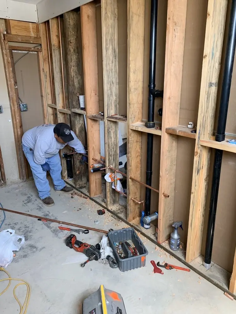 Commercial rough-in plumbing for Water Heater Replacement in Olympia